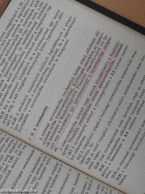 Kazánbiztonsági szabályzat/Nyomástartó edények biztonsági szabályzata