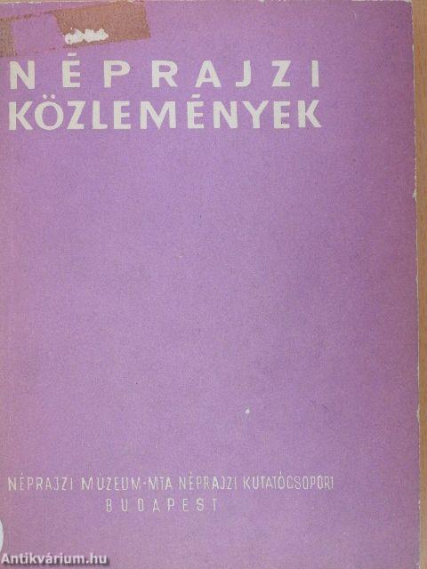 Néprajzi közlemények XII. 1-2.