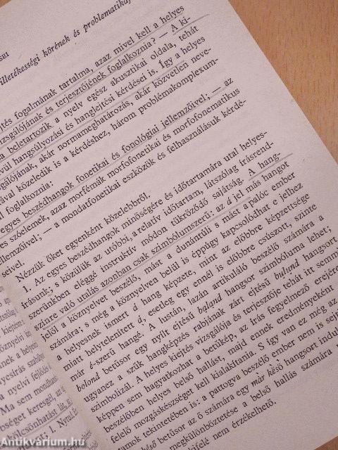 Helyes kiejtés, szép magyar beszéd