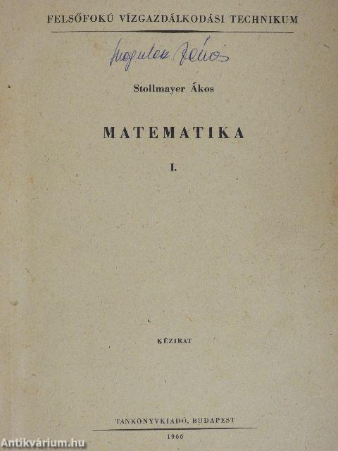 Matematika I.