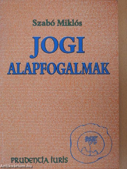 Jogi alapfogalmak