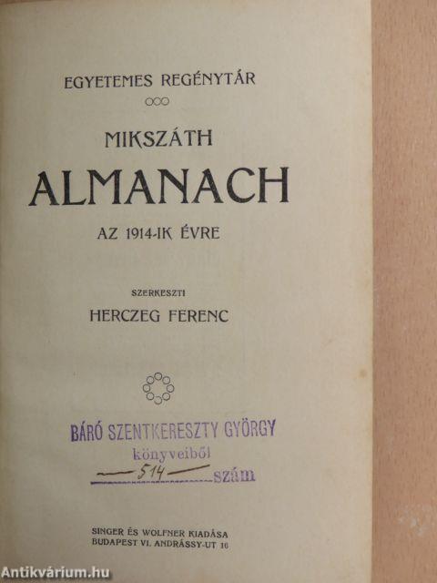 Mikszáth Almanach az 1914-ik évre