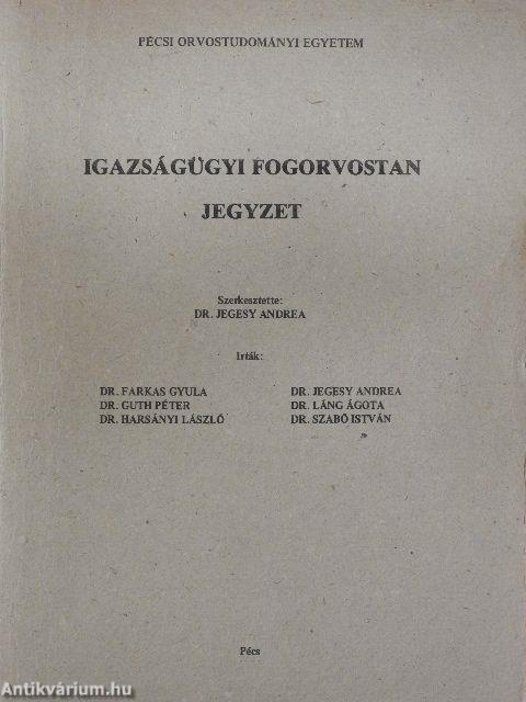 Igazságügyi fogorvostan jegyzet