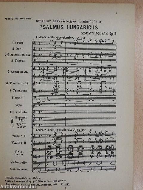 Psalmus Hungaricus op. 13