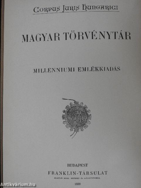 1898. évi törvényczikkek