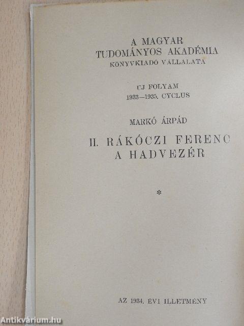 II. Rákóczi Ferenc a hadvezér