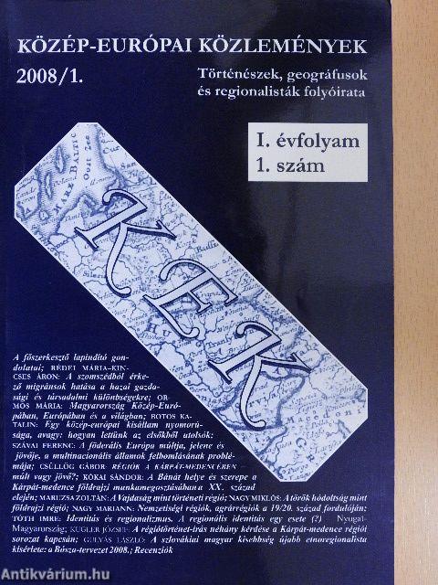 Közép-Európai Közlemények 2008/1.