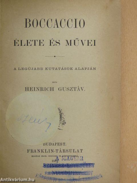 Boccaccio élete és művei