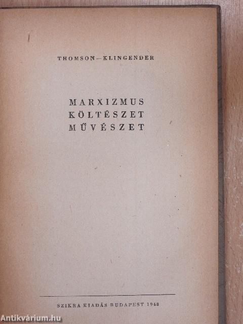 Marxizmus, költészet, művészet