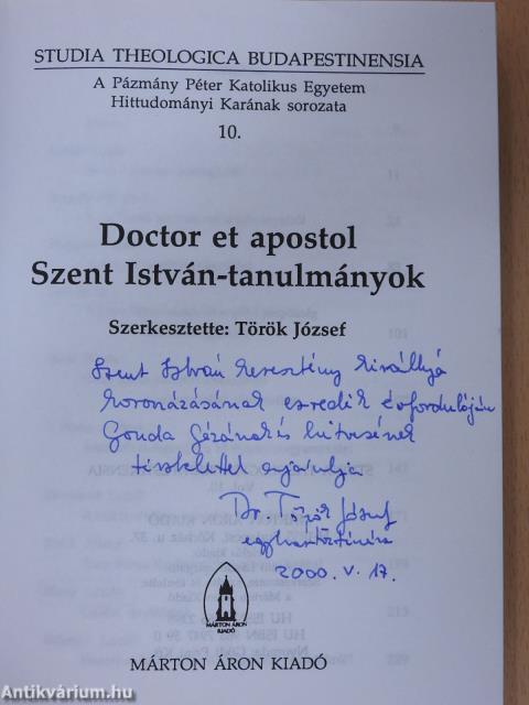 Doctor et apostol (dedikált példány)