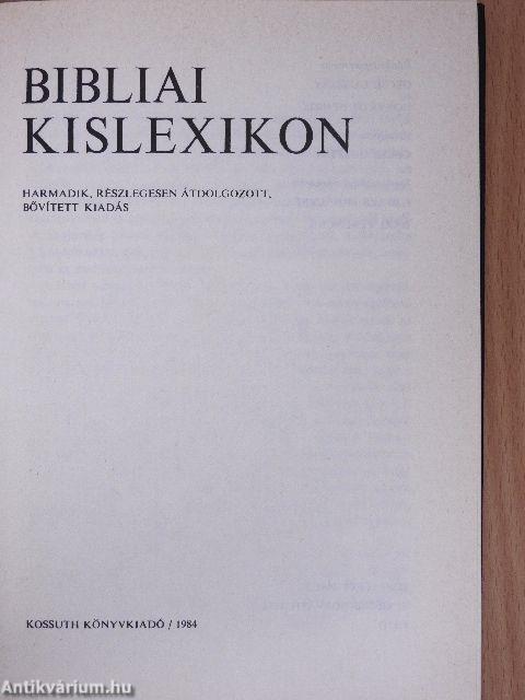 Bibliai kislexikon