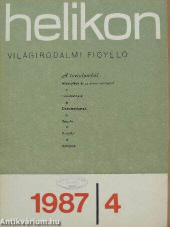 Helikon 1987/4.