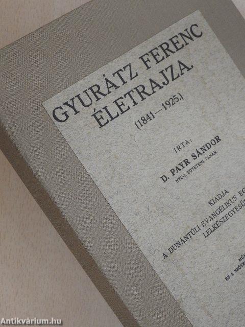 Gyurátz Ferenc életrajza