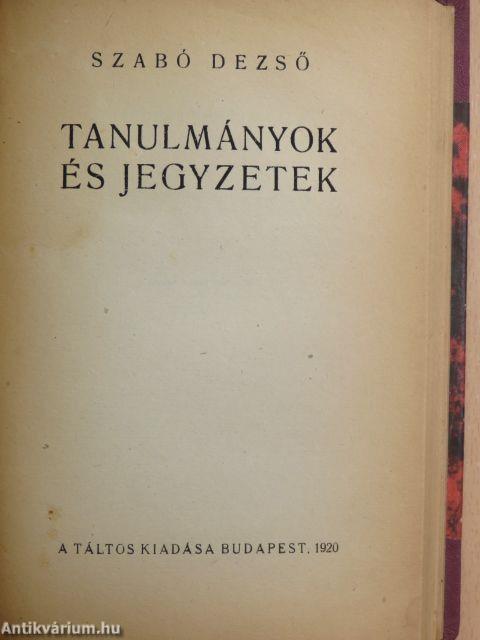 Egyenes úton/Tanulmányok és jegyzetek