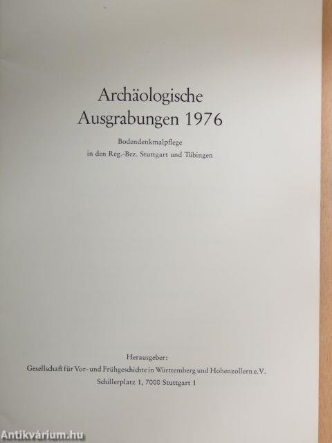 Archäologische Ausgrabungen 1976