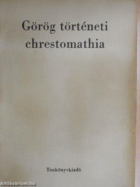 Görög történeti chrestomathia