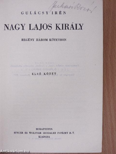 Nagy Lajos király I-III.