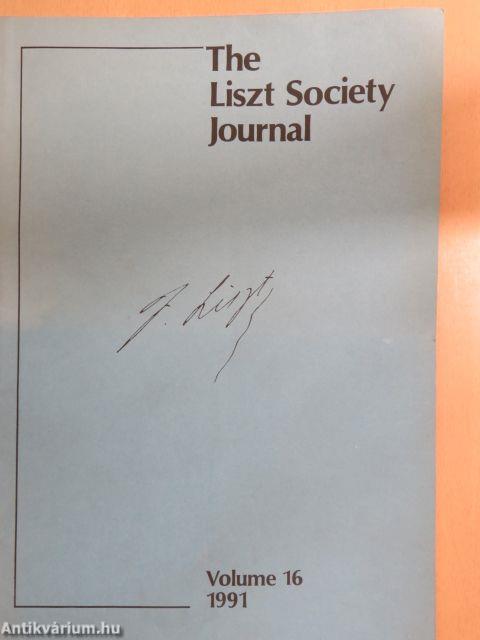 The Liszt Society Journal 16.