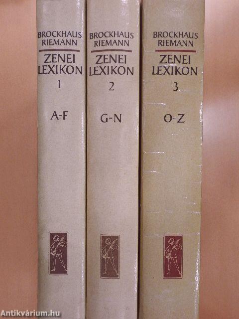 Zenei Lexikon 1-3.