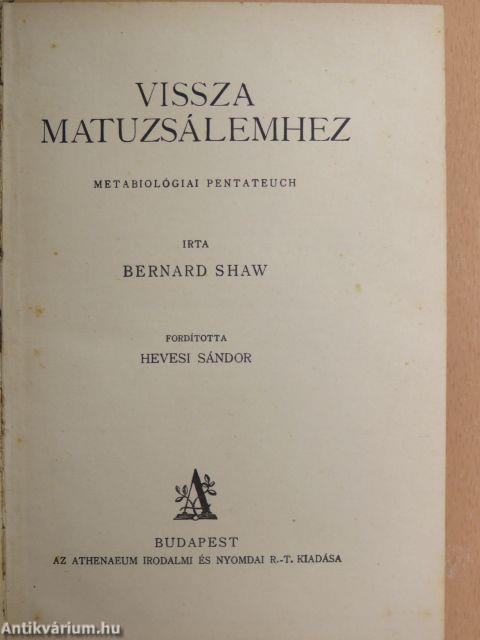 Vissza Matuzsálemhez