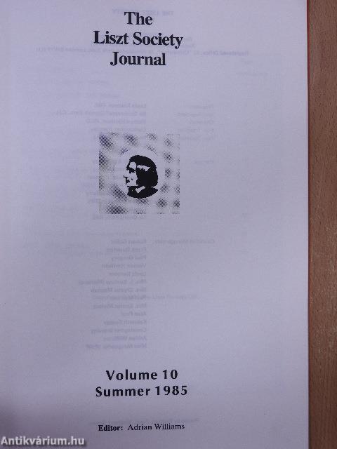 The Liszt Society Journal 10.