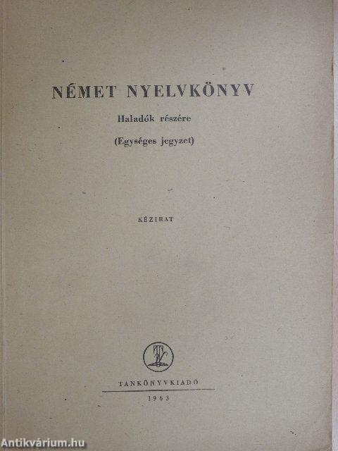 Német nyelvkönyv