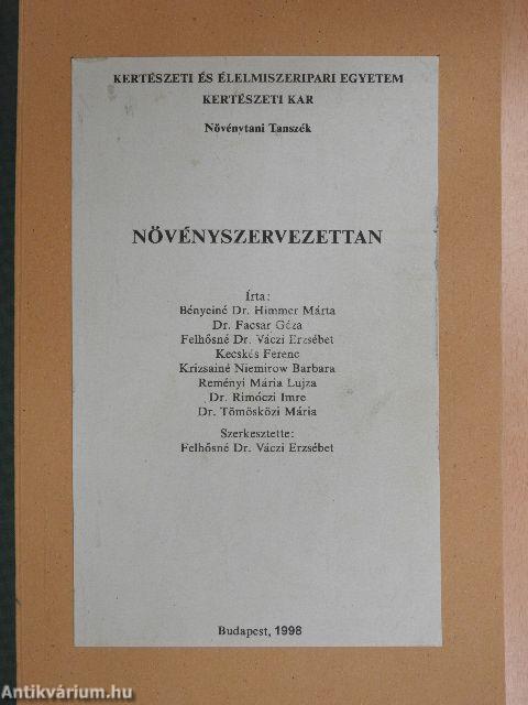 Növényszervezettan