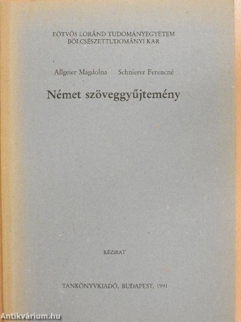 Német szöveggyűjtemény