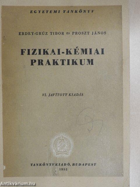 Fizikai-kémiai praktikum