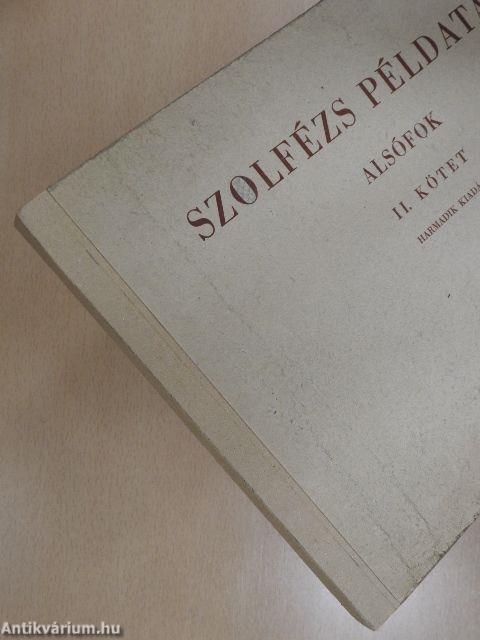 Szolfézs példatár - Alsófok II.