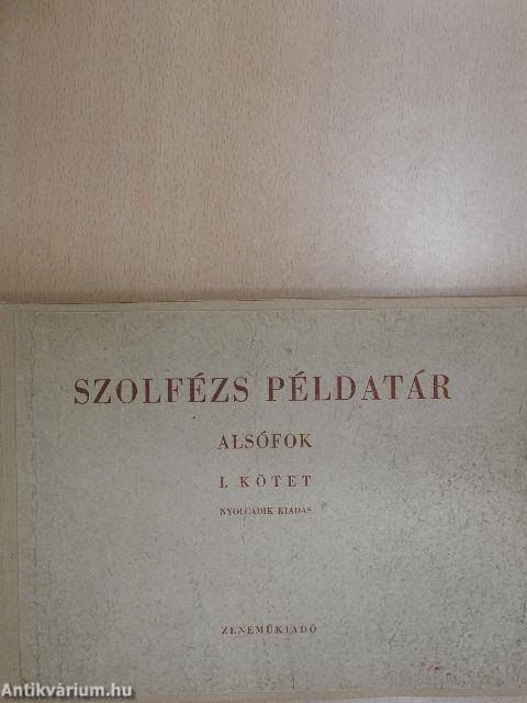 Szolfézs példatár - Alsófok I.