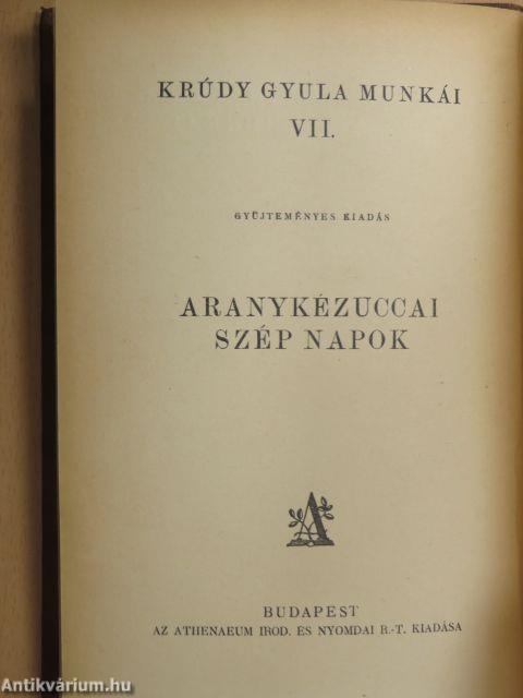 Aranykézuccai szép napok