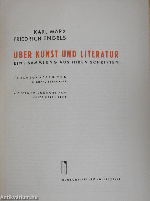 Über Kunst und Literatur