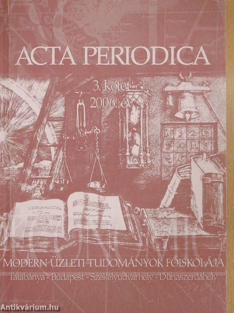 Acta Periodica 3.