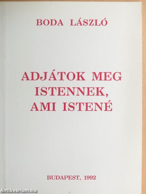 Adjátok meg Istennek, ami Istené