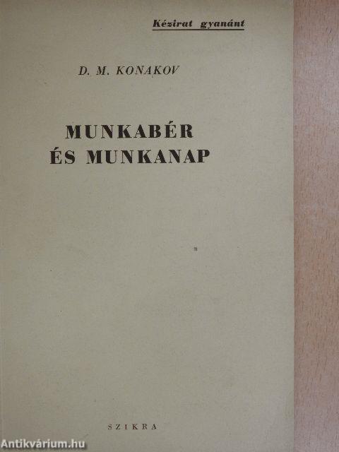 Munkabér és munkanap