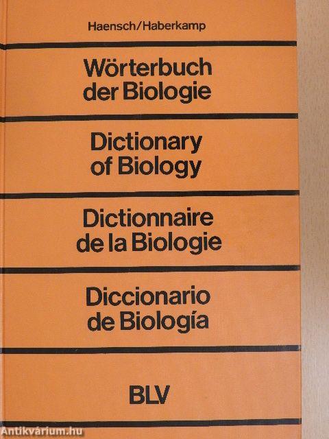 Wörterbuch der Biologie