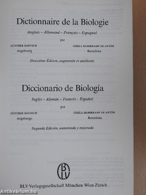 Wörterbuch der Biologie