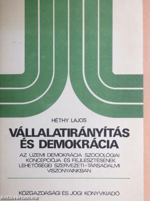 Vállalatirányítás és demokrácia