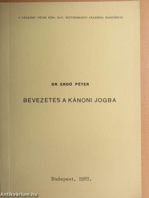 Bevezetés a kánoni jogba