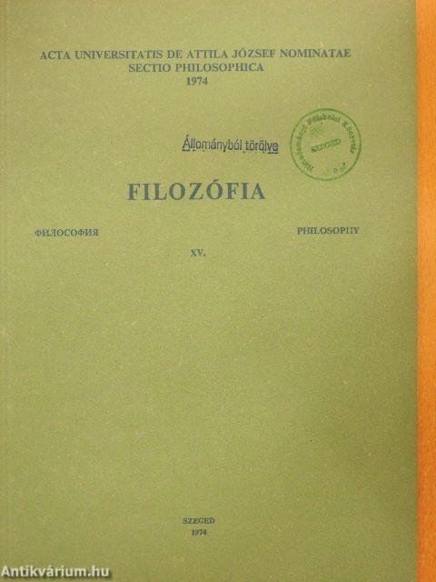 Filozófia XV.