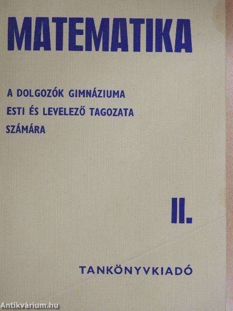 Matematika II.