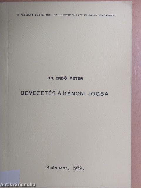 Bevezetés a kánoni jogba