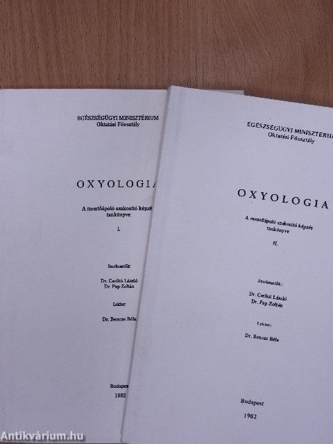 Oxyologia I-II.