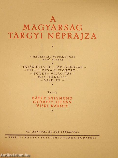 A magyarság néprajza I-IV.