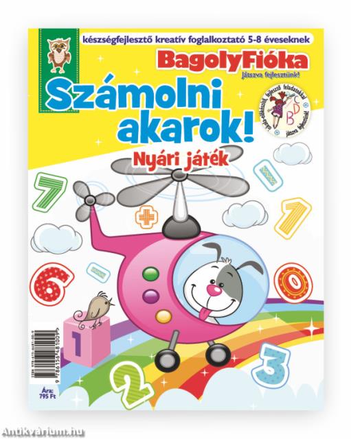 BagolyFióka - Számolni akarok! Nyári játék kreatív foglalkoztató füzet