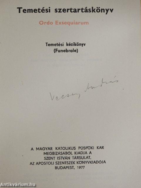 Temetési szertartáskönyv II.