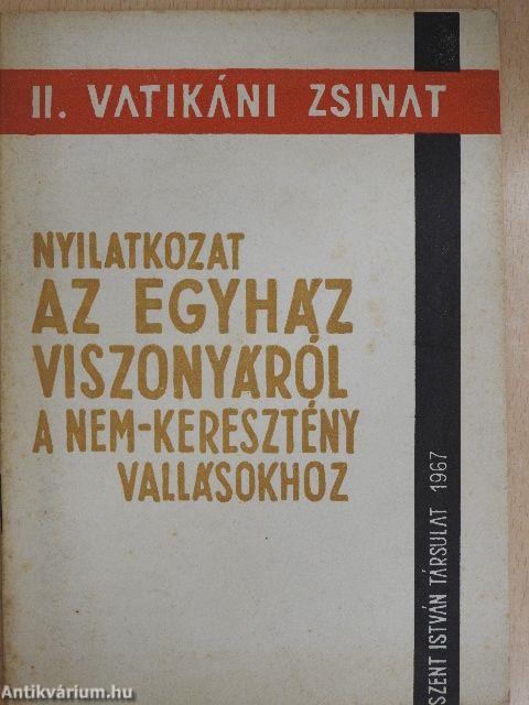 Nyilatkozat az egyház viszonyáról a nem-keresztény vallásokhoz