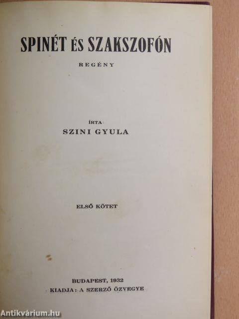 Spinét és szakszofón I-II.