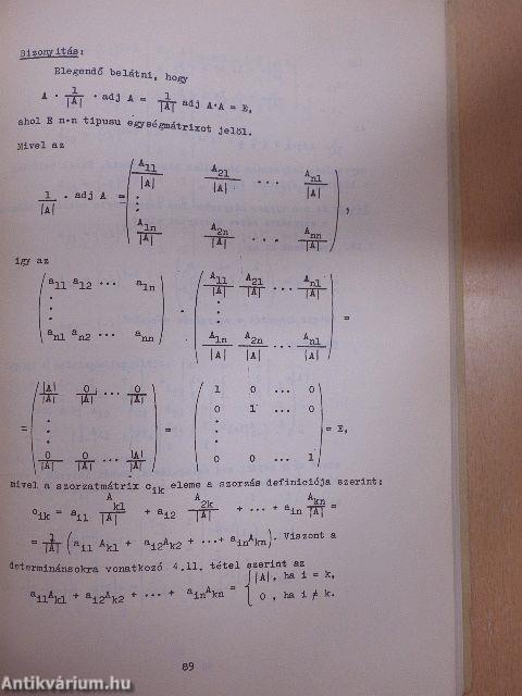 Algebra és számelmélet III.